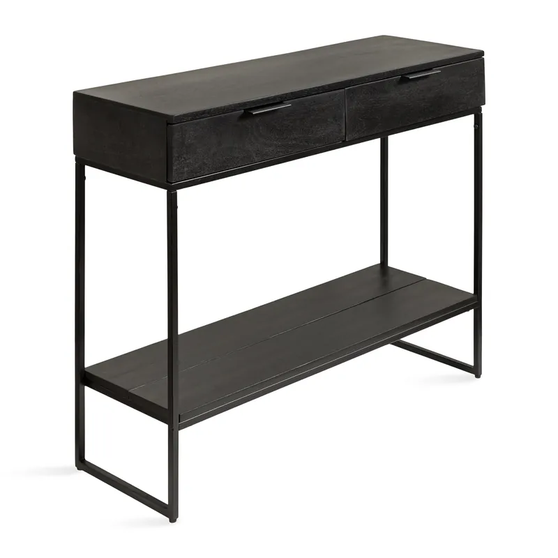 Malone Wood and Metal Console Table Final Sale