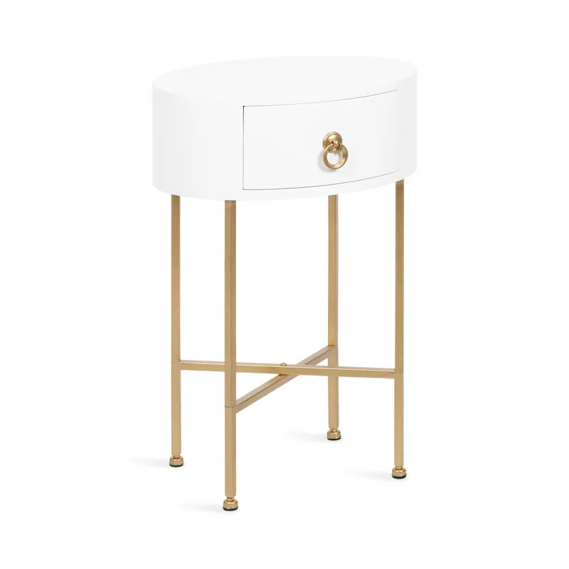 Decklyn Glam Oval Side Table Latest