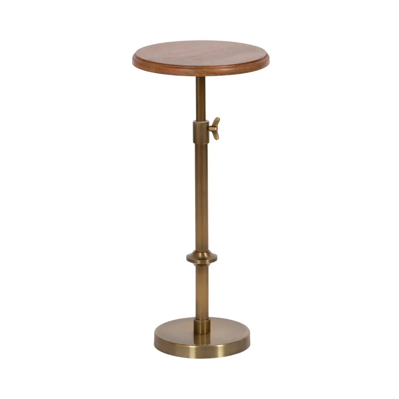 Engles Adjustable Wood Table and Plant Stand Flash Sale