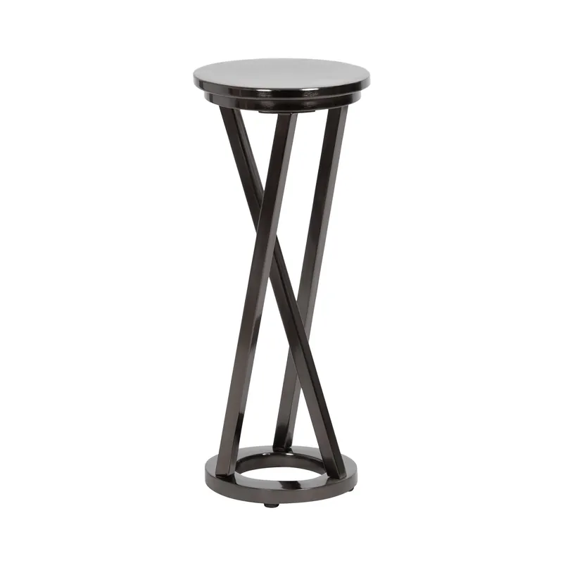 Aja Modern Metal Drink Table Modern
