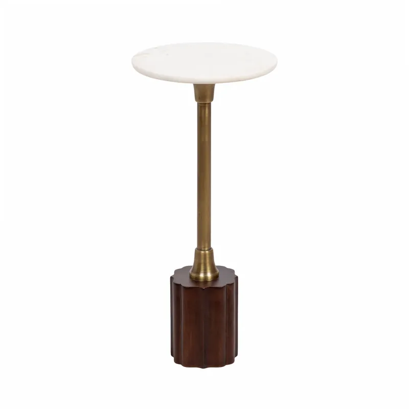 Free Delivery Nisha Round Marble Drink Table