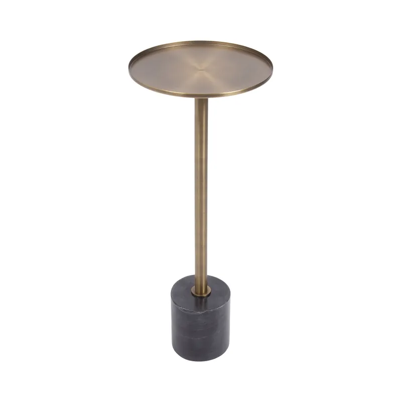 Buy Direct Vanora Metal and Marble Drink Table