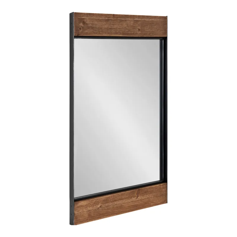 Markdown Kincaid Wood and Metal Framed Wall Mirror