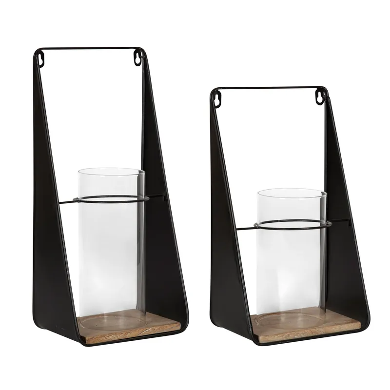 Blackwell Metal and Wood Sconce Set Flash Sale