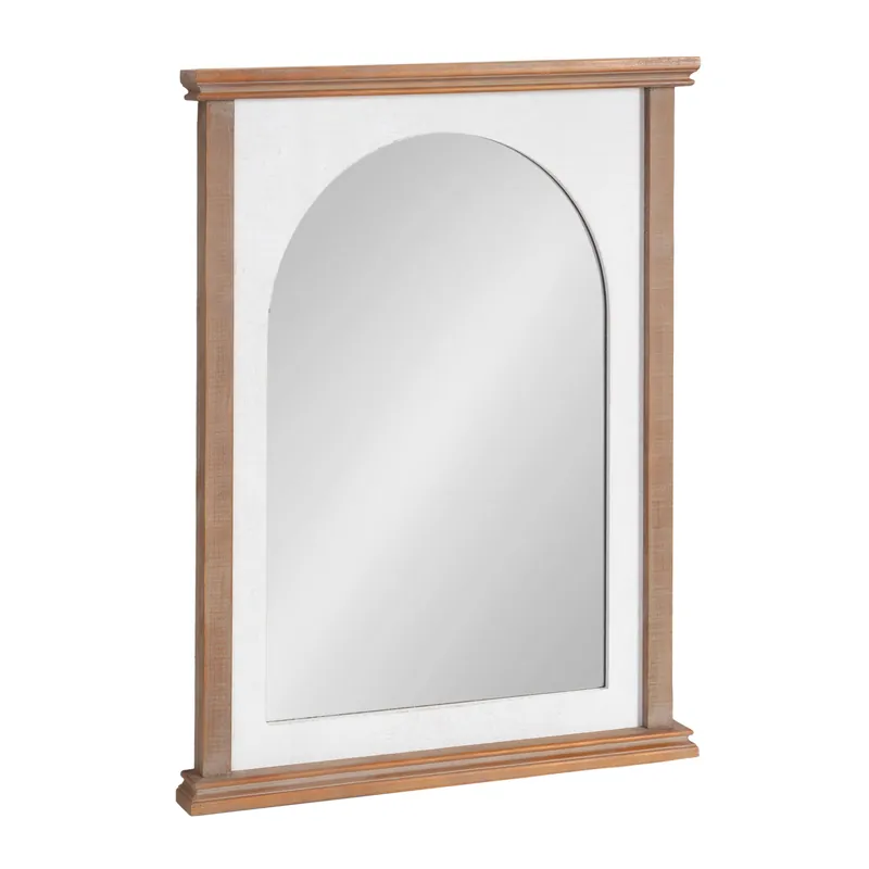 Trending Brenna Wood Framed Arch Wall Mirror