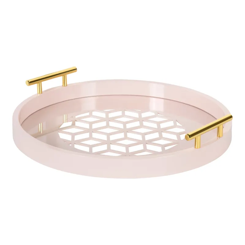 Caspen Round Decorative Tray In Demand