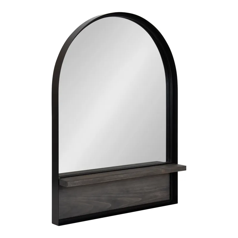 Owing Framed Arch Mirror with Shelf Genuine