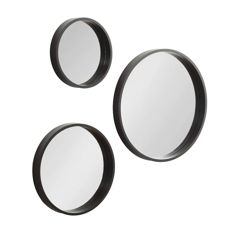 Modern Travis Round Wall Mirror Set