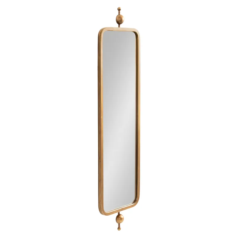 Modern Kasota Metal Framed Mirror