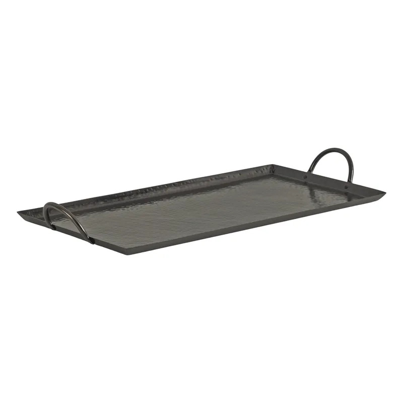 Genuine Sanzo Hammered Rectangle Metal Tray