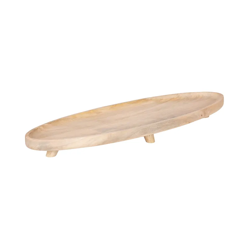 New Arrival Tomaz Oval Footed Tray Wood