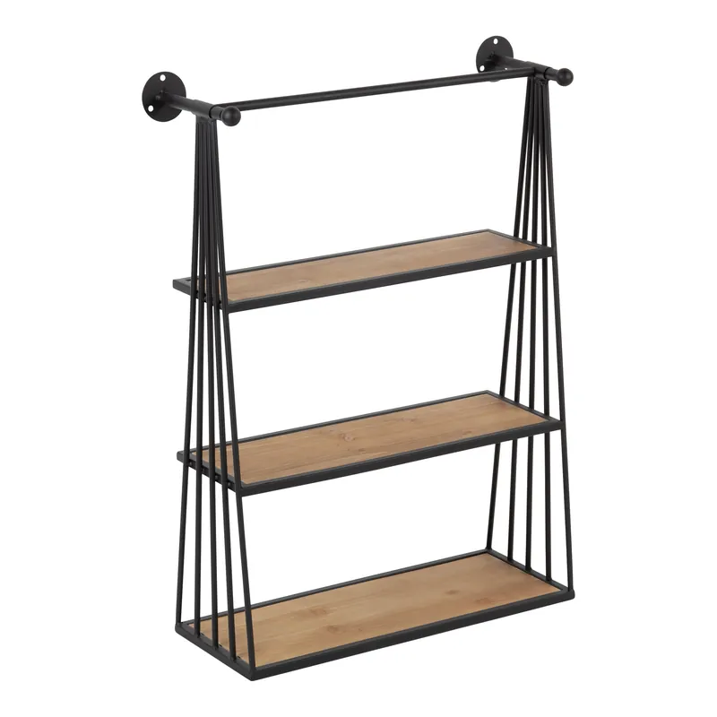 Nevin Wall-Mounted Hanging Shelf Crafted