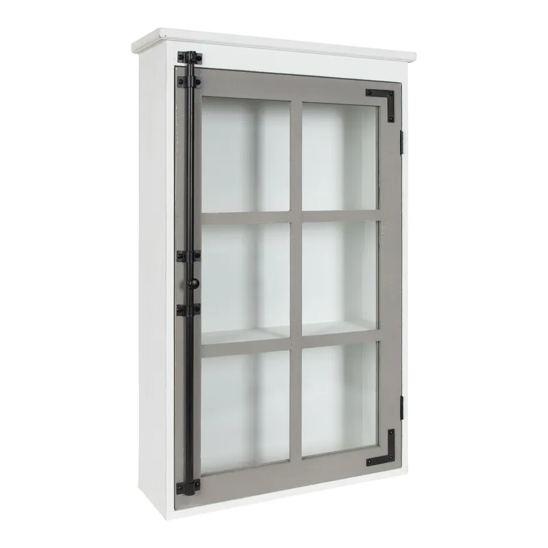 Hutchins Decorative One Door Wood Wall Cabinet Reduced Price