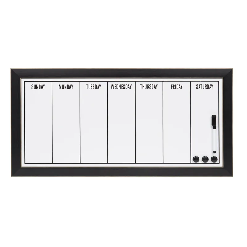 Wyeth Framed Magnetic Dry Erase Weekly Calendar Bargain