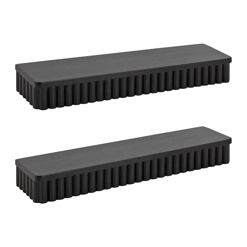 Reid Ribbed Floating Shelves Seasonal Sale