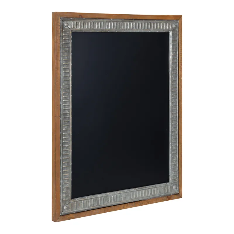 Deely Wood and Metal Framed Chalkboard Express Delivery