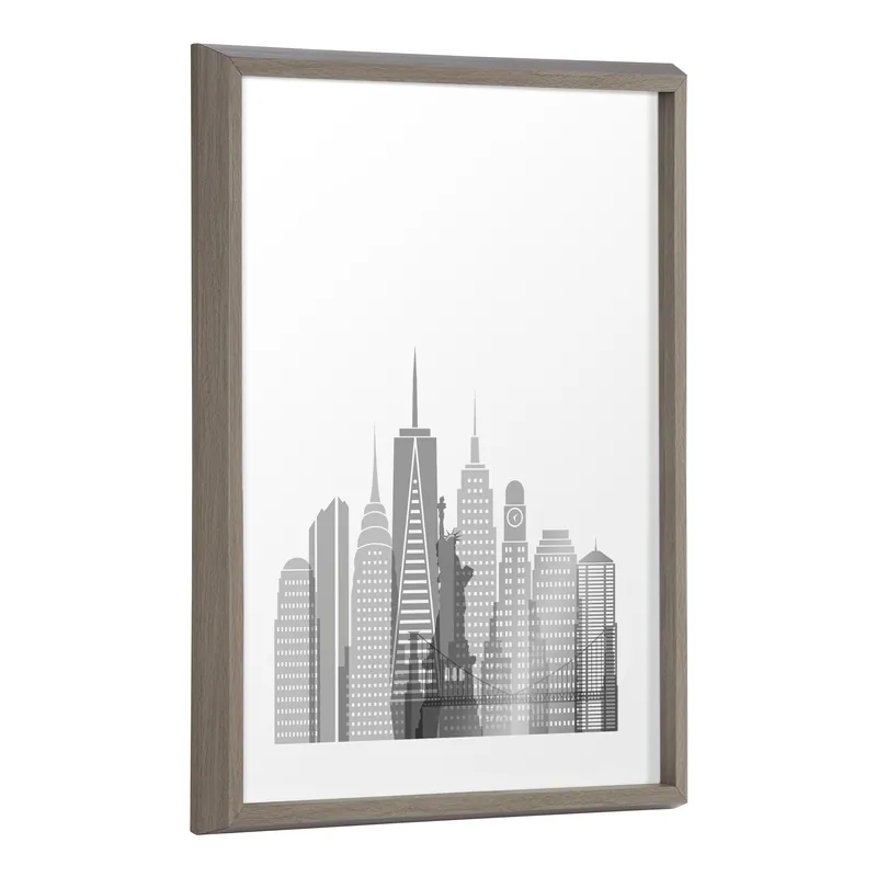 Best Price Blake New York Cityscape Framed Printed Glass by Jake Goossen
