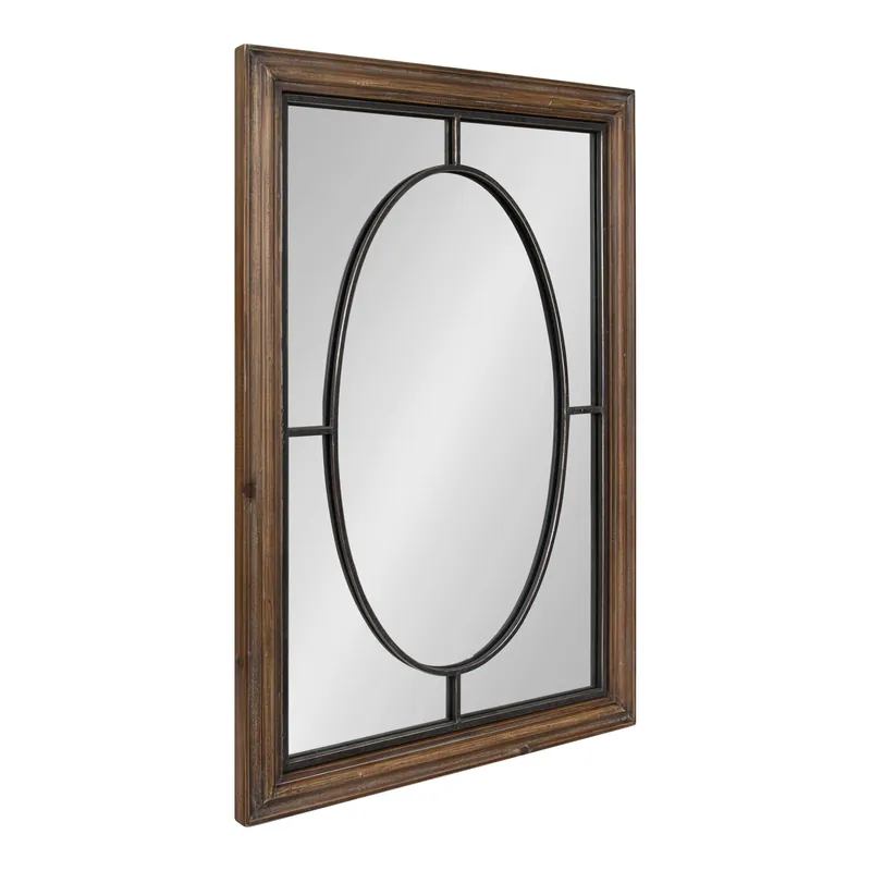 Popular Silverthorne Wood Framed Wall Mirror