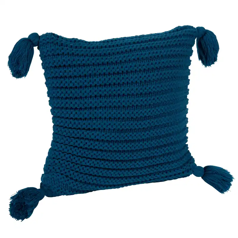 Tassey Large Knit Pillow Cover with Tassels Buy Direct