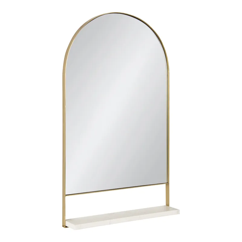 New Arrival Chadwin Arch Wall Mirror with Shelf