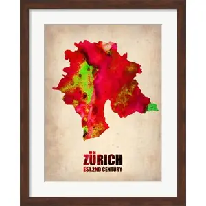 Zurich Watercolorby Naxart Exclusive