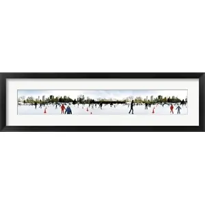 360 degree view of tourists ice skating, Wollman Rink, Central Park, Manhattan, New York City, New York State, USAby Panoramic Images Final Sale