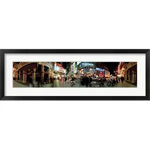 360 degree view of a city at dusk, Broadway, Manhattan, New York City, New York State, USAby Panoramic Images High Quality
